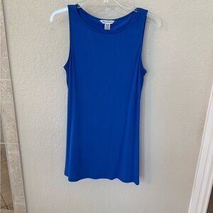 Tommy Bahama royal blue, boat neck, sleeveless dress with stretch. Size …